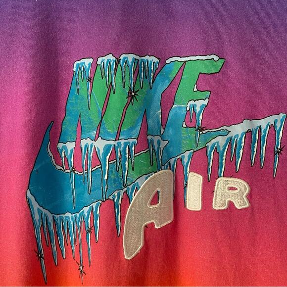 Nike Element Back Print T-shirt Orange Ombré size small - Picture 9 of 9